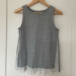LOFT Sweater Tank - Grey XS